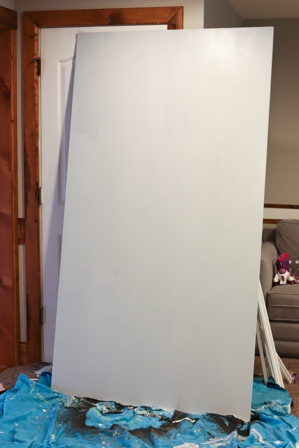 DIY large framed chalkboard
