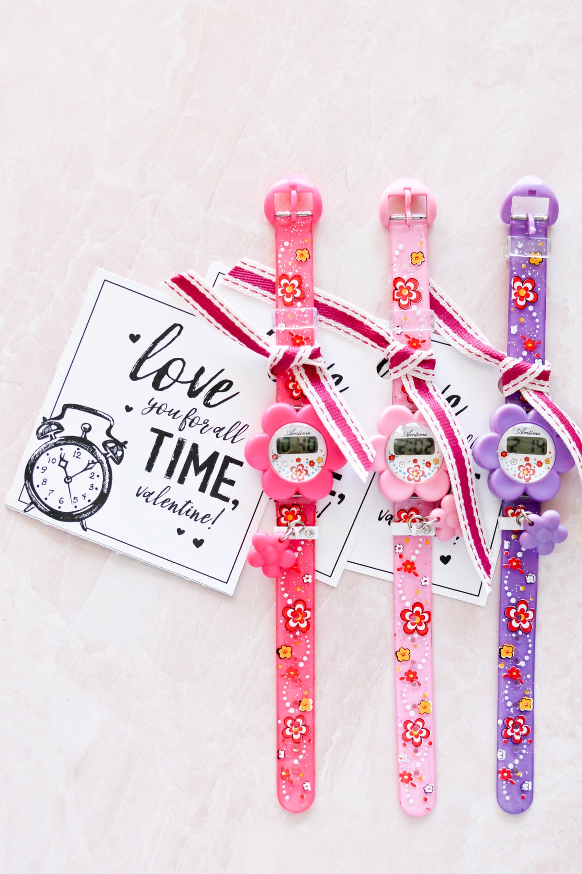 Watches and free printable valentine cards for students