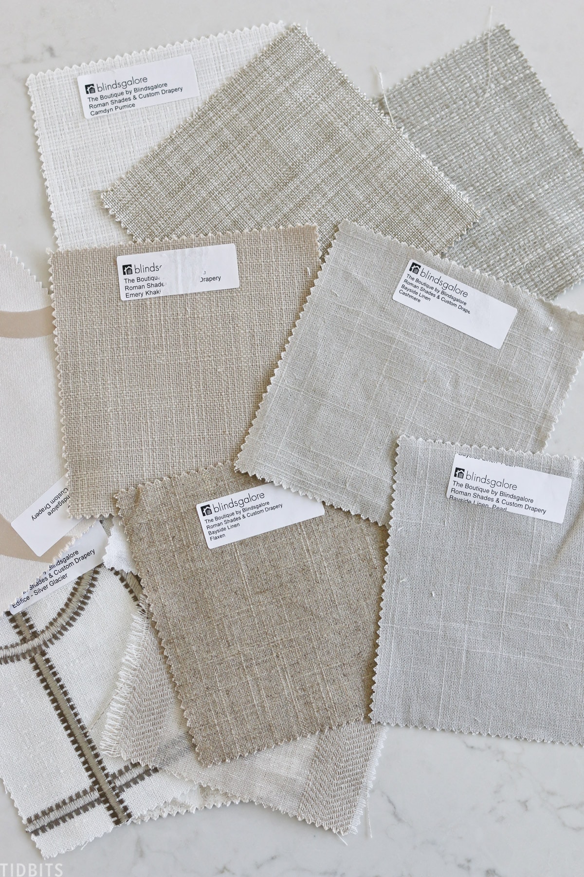 samples of window shades