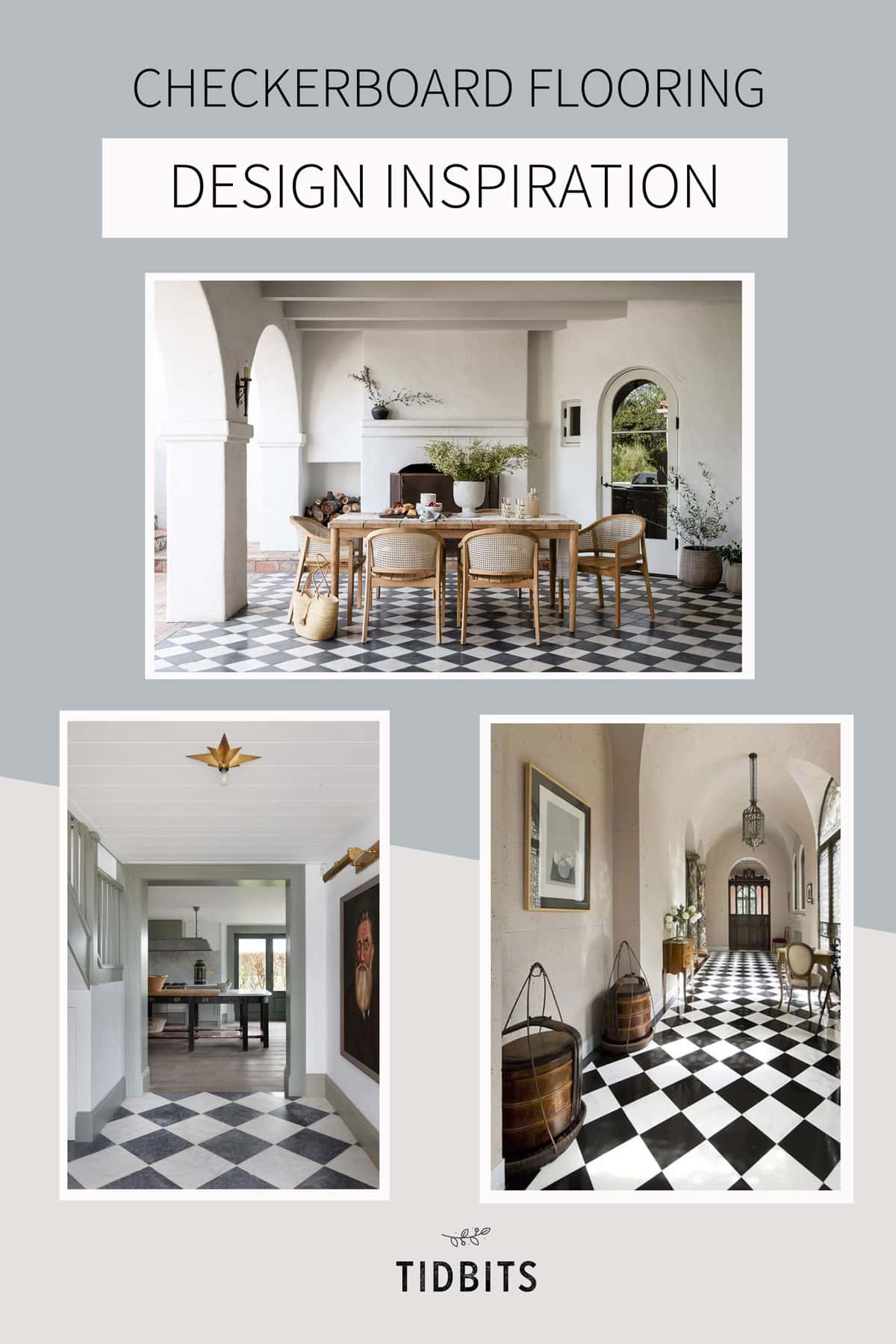 12 Timeless black and white checkerboard flooring ideas