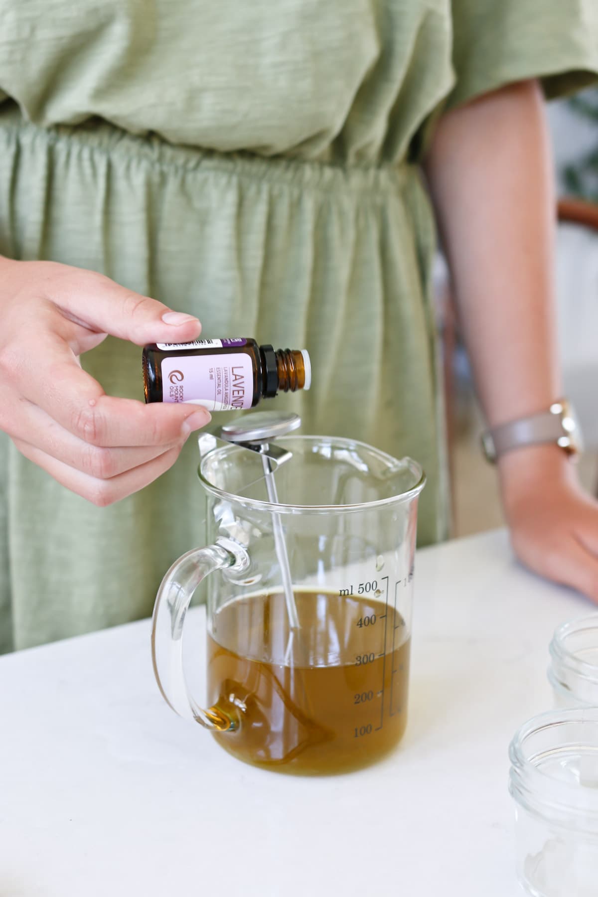 adding lavender oil into your salve