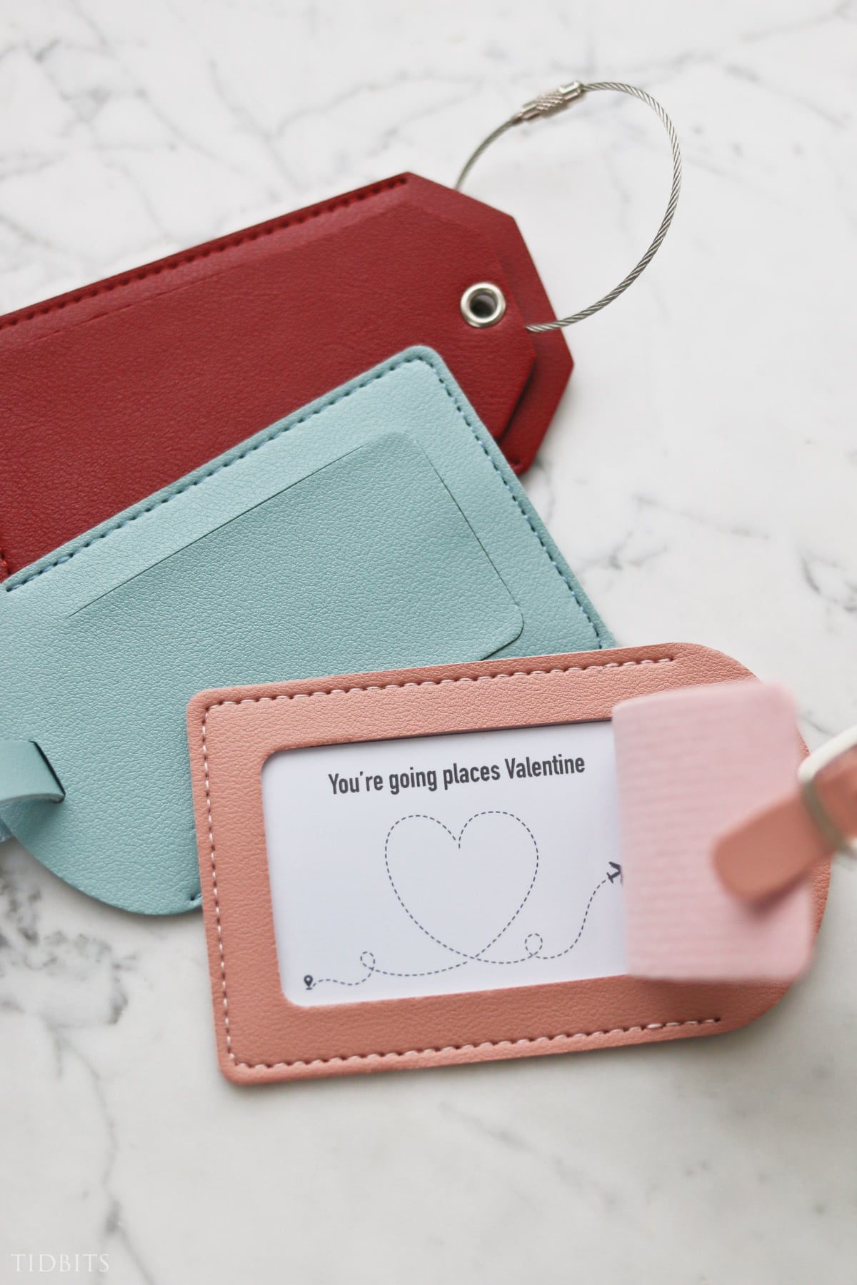 No Candy Valentines Idea with a luggage tag - "You are going places Valentine"
