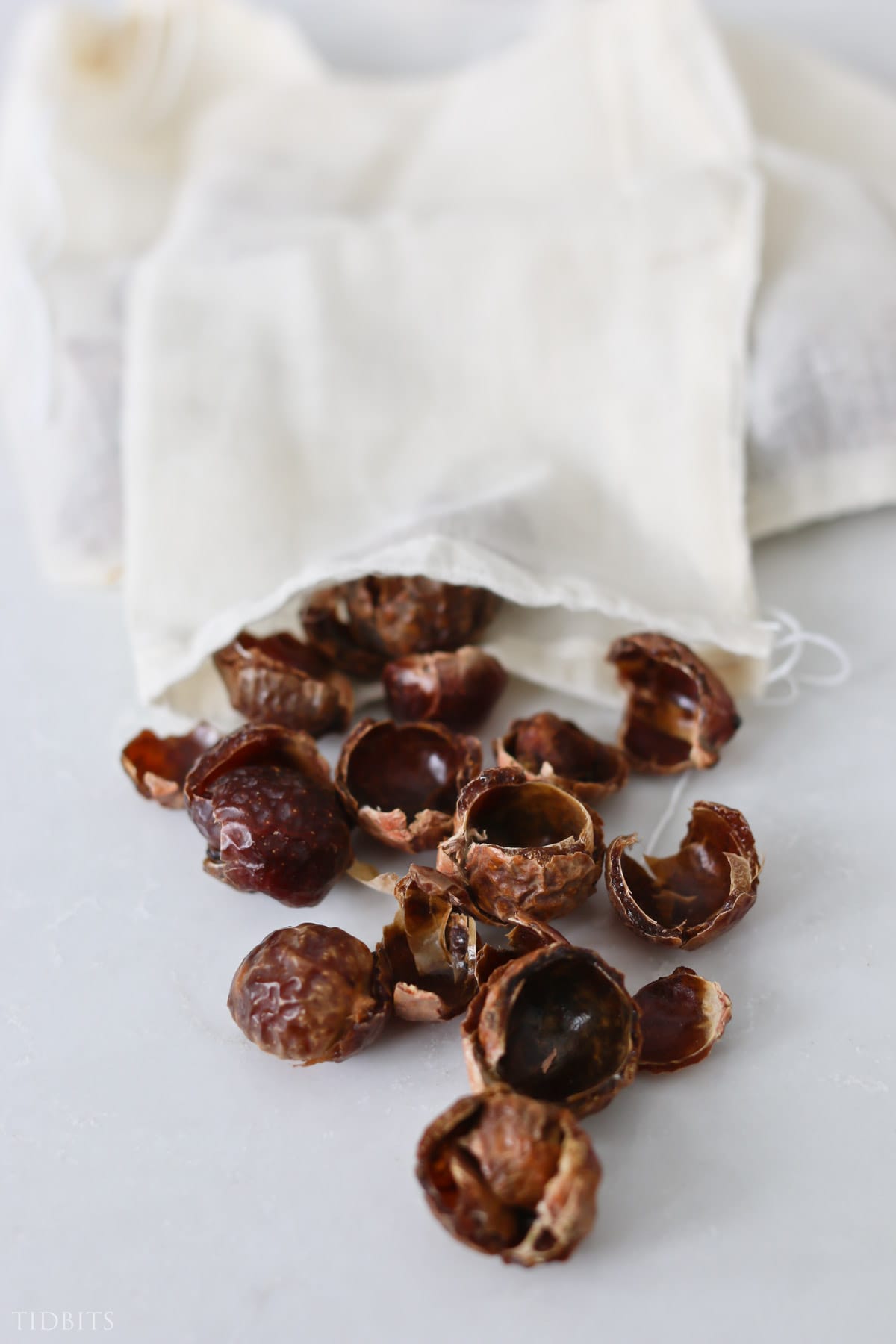 use soap nuts inside a muslin bag and toss in your washer for laundry