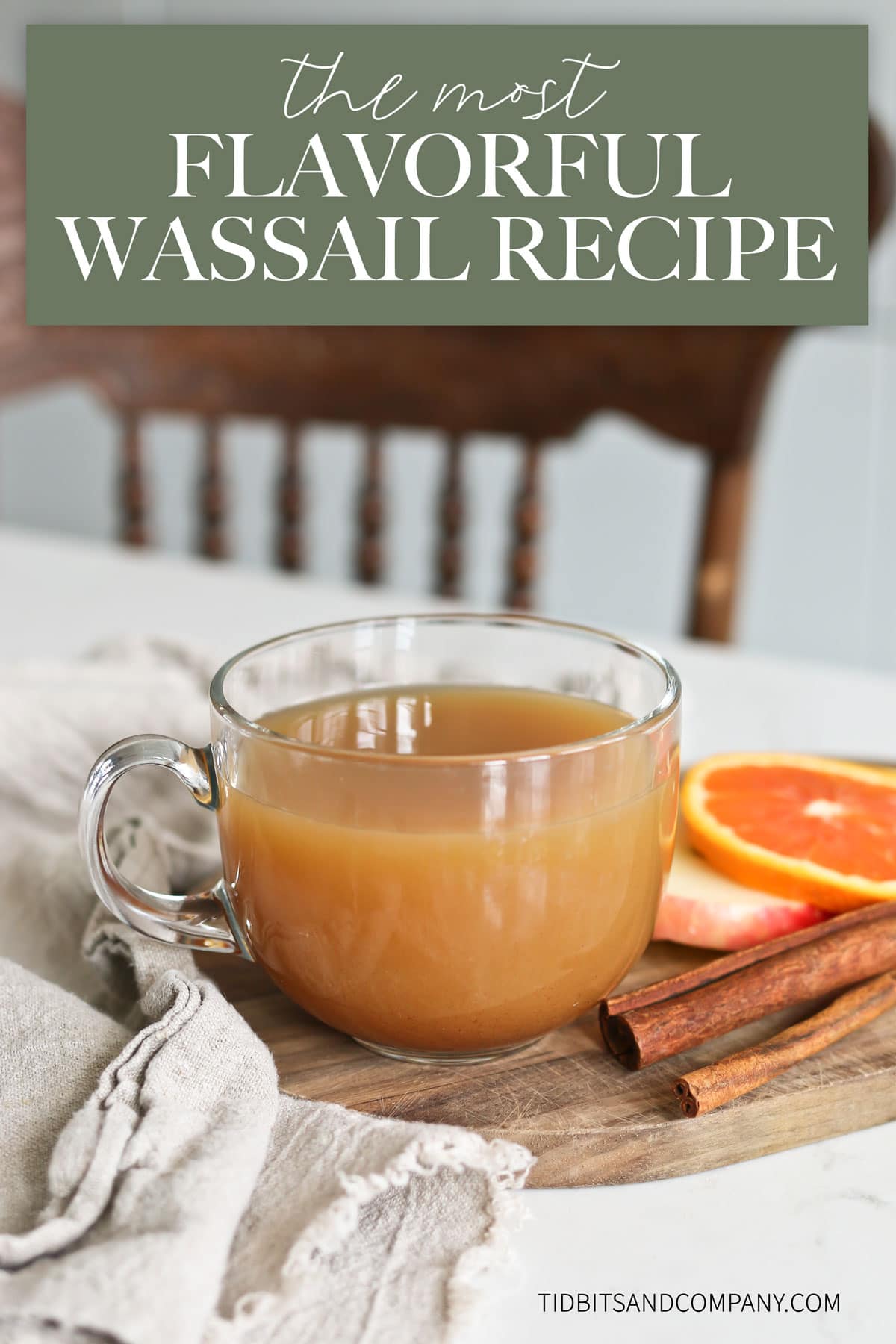 A cup of the most flavorful wassail recipe