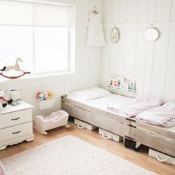 Little Girls Shared Bedroom – Small Space Makeover