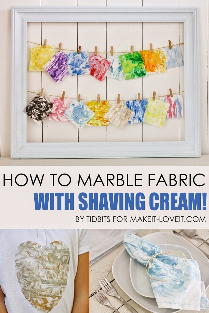 How to Marble Fabric With Shaving Cream