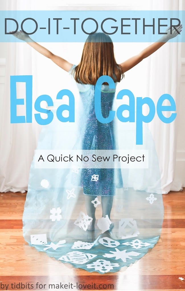 Do-It-Together Elsa Cape {No Sew}