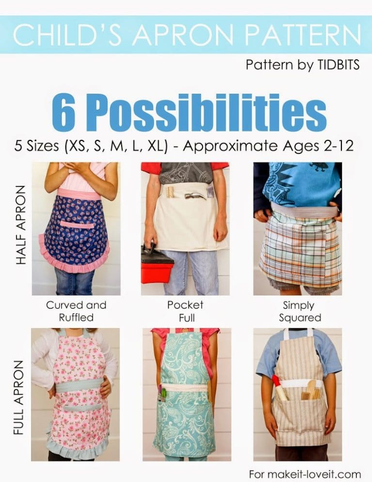 Child’s Apron Pattern – available for PDF download!