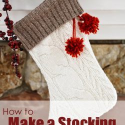 How to Make a Stocking from an Old Sweater