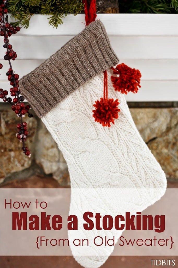 How to Make a Stocking from an Old Sweater