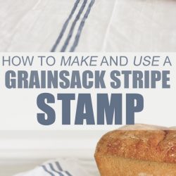 How to Make and Use a Grainsack Stripe Stamp