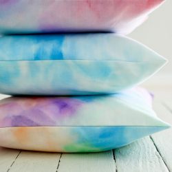 How to Make a Painted Watercolor Pillow with an Envelope Closure