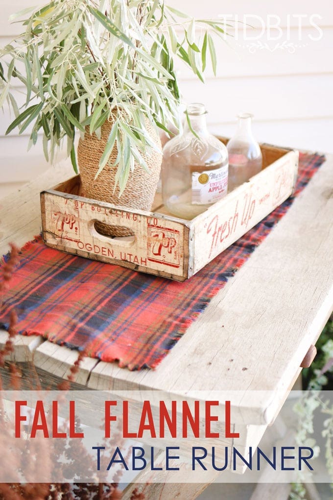 Fall Flannel Table Runner