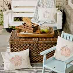 Fall Pillows, Printables, and Porches – Oh My!