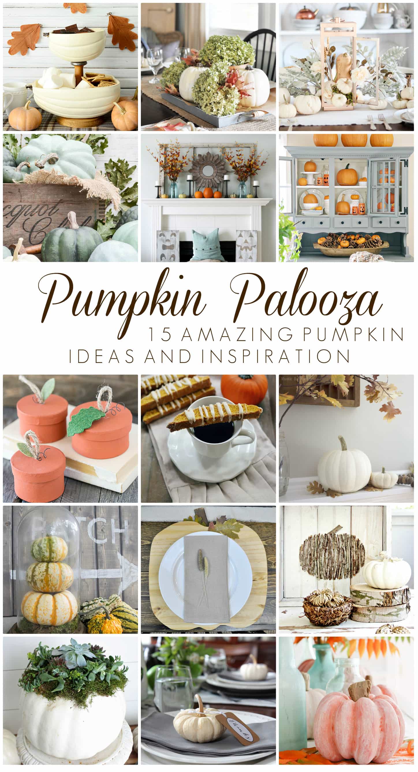 Pumpkin Palooza event - 15 bloggers teamed up with Country Living for all things pumpkin!