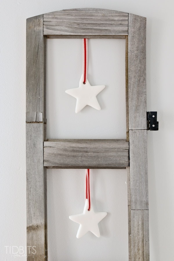 Hanging Clay Stars - Simple Christmas craft and home decor, great for kids and adults.