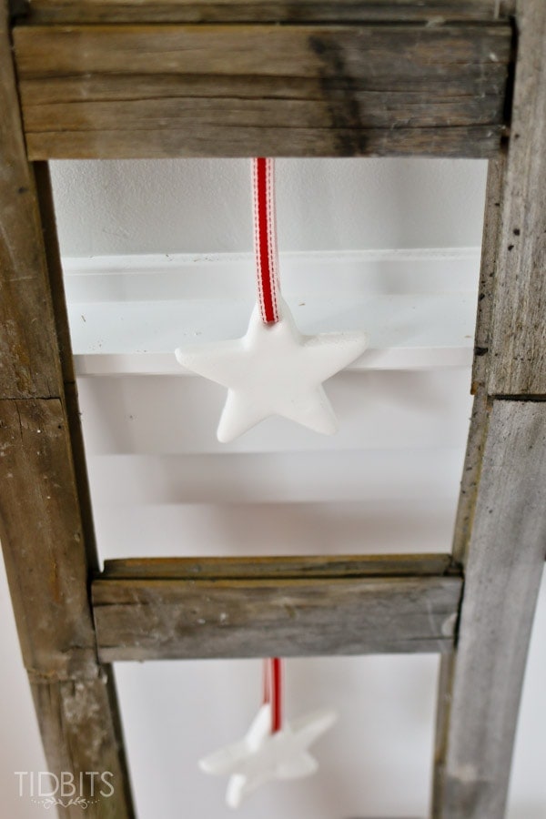Hanging Clay Stars - Simple Christmas craft and home decor, great for kids and adults.