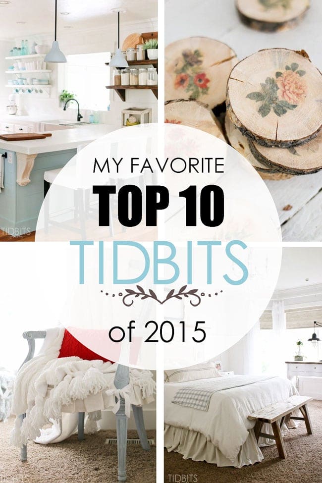 Favorite Top 10 TIDBITS of 2015!
