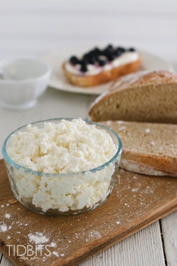Quick, easy and super delicious homemade ricotta cheese. Only 3 ingredients!!