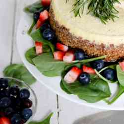 Savory Blue Cheese Cheesecake