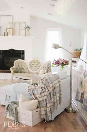 White Cottage Living Room Update by TIDBITS.