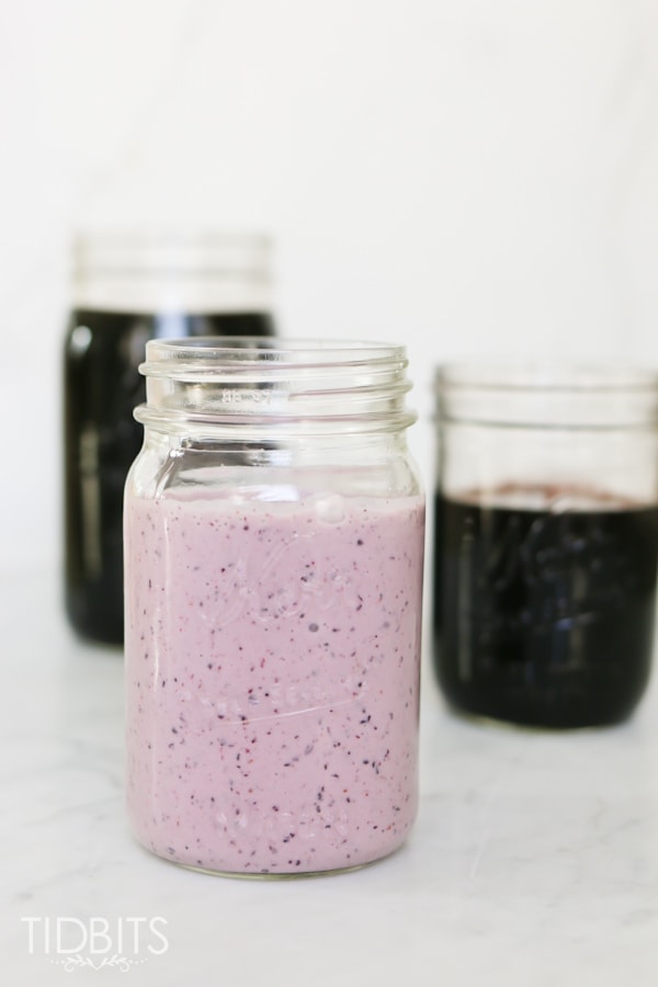 Kefir Elderberry Blueberry Smoothie - your digestive and immune systems will thank you!!