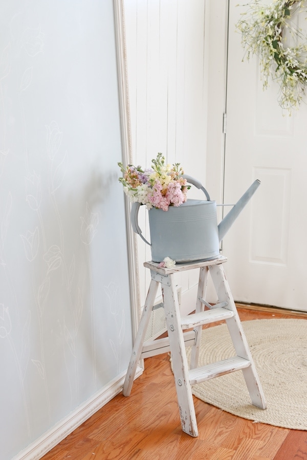 DIY large framed chalkboard + learn how to make chalkboard paint in any color!