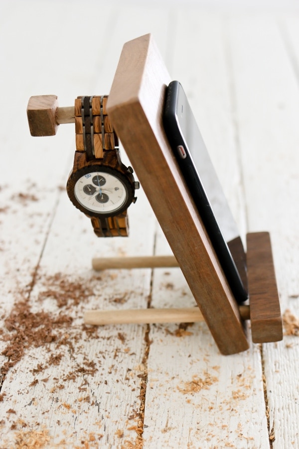 DIY Cell Phone Stand and Accessory Holder - easy to make, wonderful to gift.