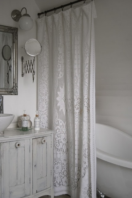 French Cottage Bathroom Inspiration, French Country Bathroom Shower Curtains