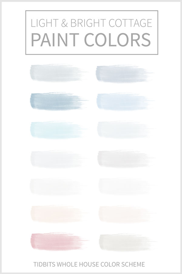 Light and Bright Cottage Paint Colors