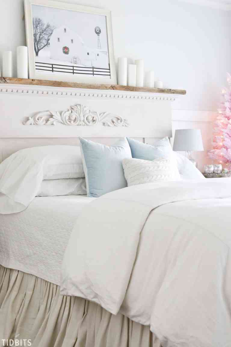 A Colorful Christmas Master Bedroom