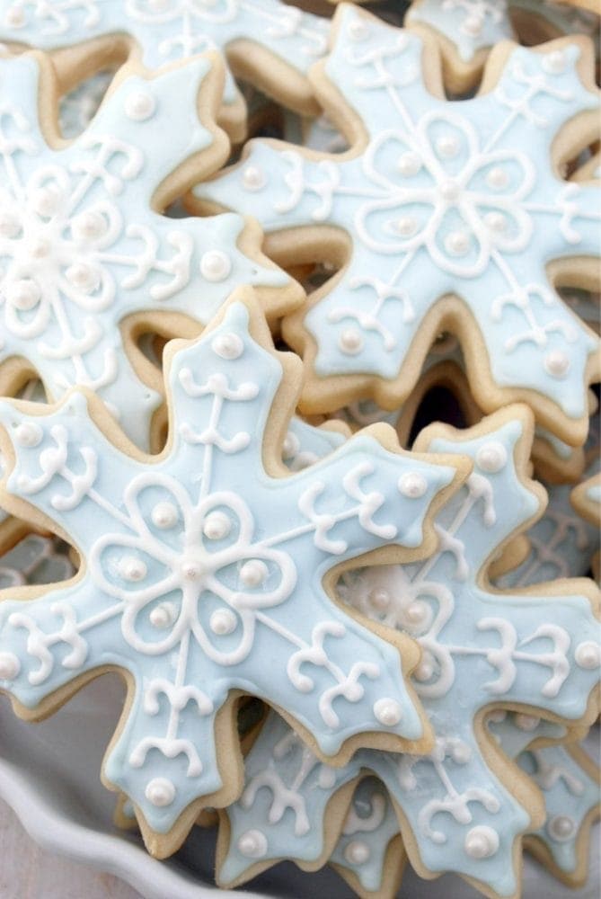 Blue Christmas cookies