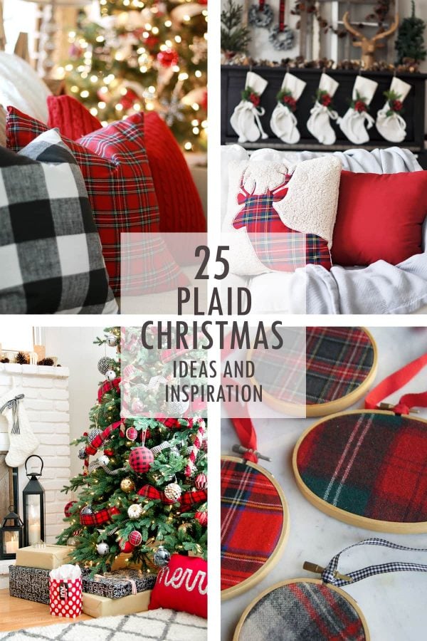 Christmas Plaid Patchwork Hooded Pullover main image 1