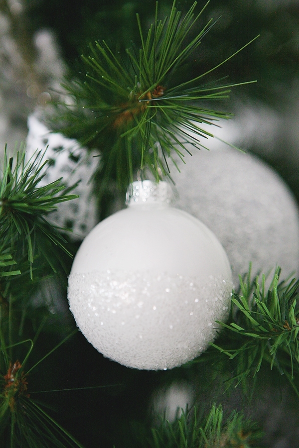 white christmas ornament