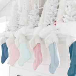 DIY Velvet Stockings From Pillow Covers