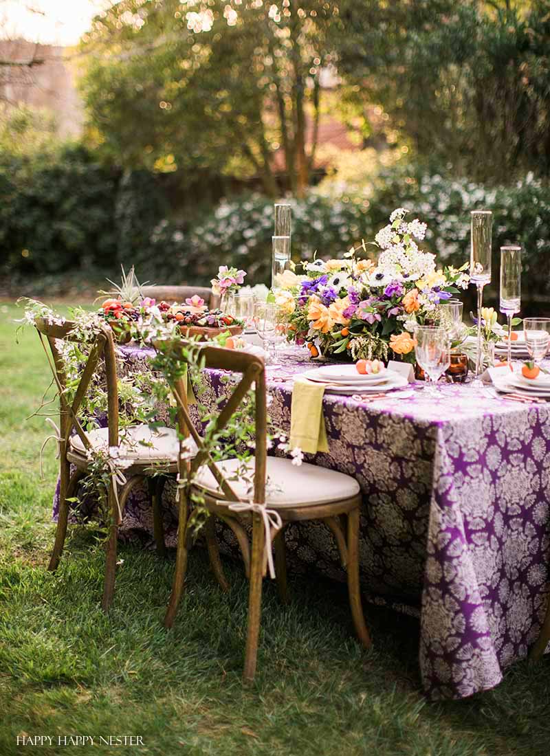 happy happy nester Spring Table Setting: Beautiful Flower Centerpieces