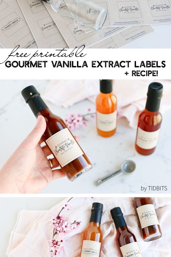 Gourmet Vanilla Extract Labels