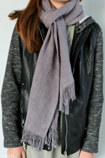 purple pure line scarf
