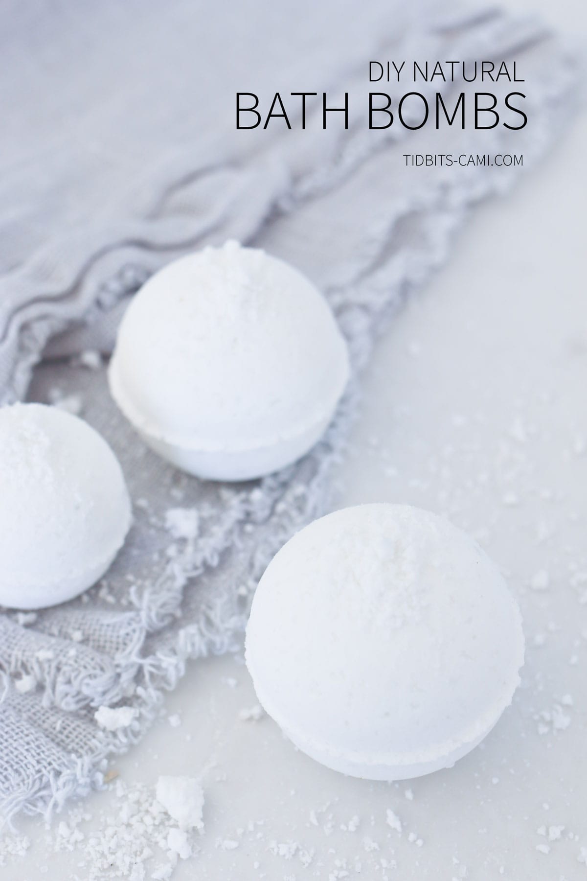 All Natural Bath Bomb Recipe + FREE Printable Labels | Tidbits