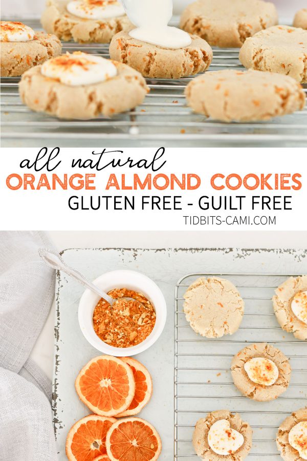 All natural gluten free orange almond cookies
