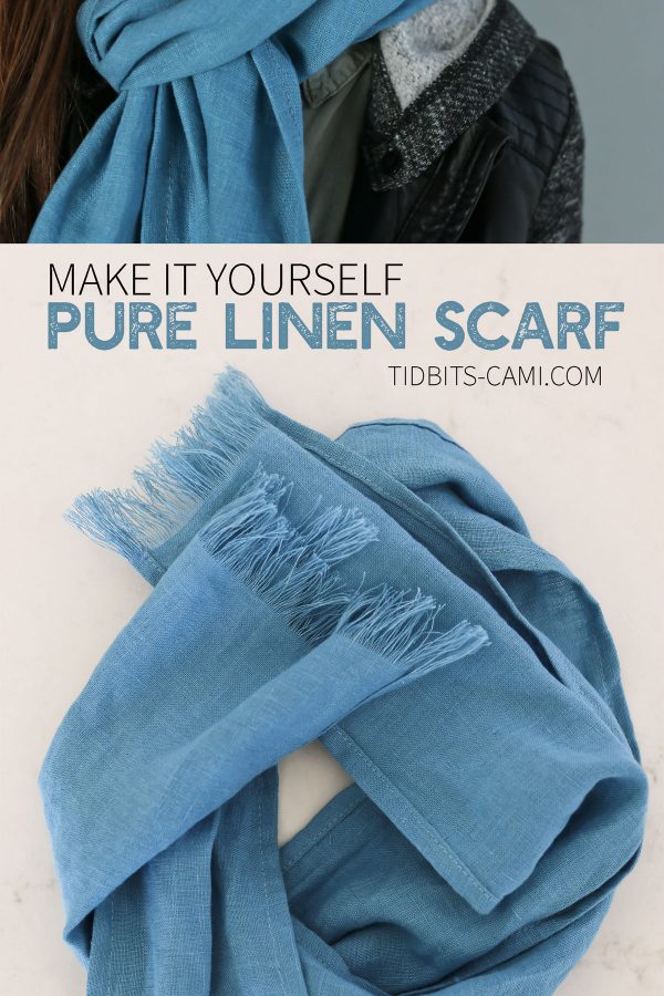 Make it yourself pure linen scarf