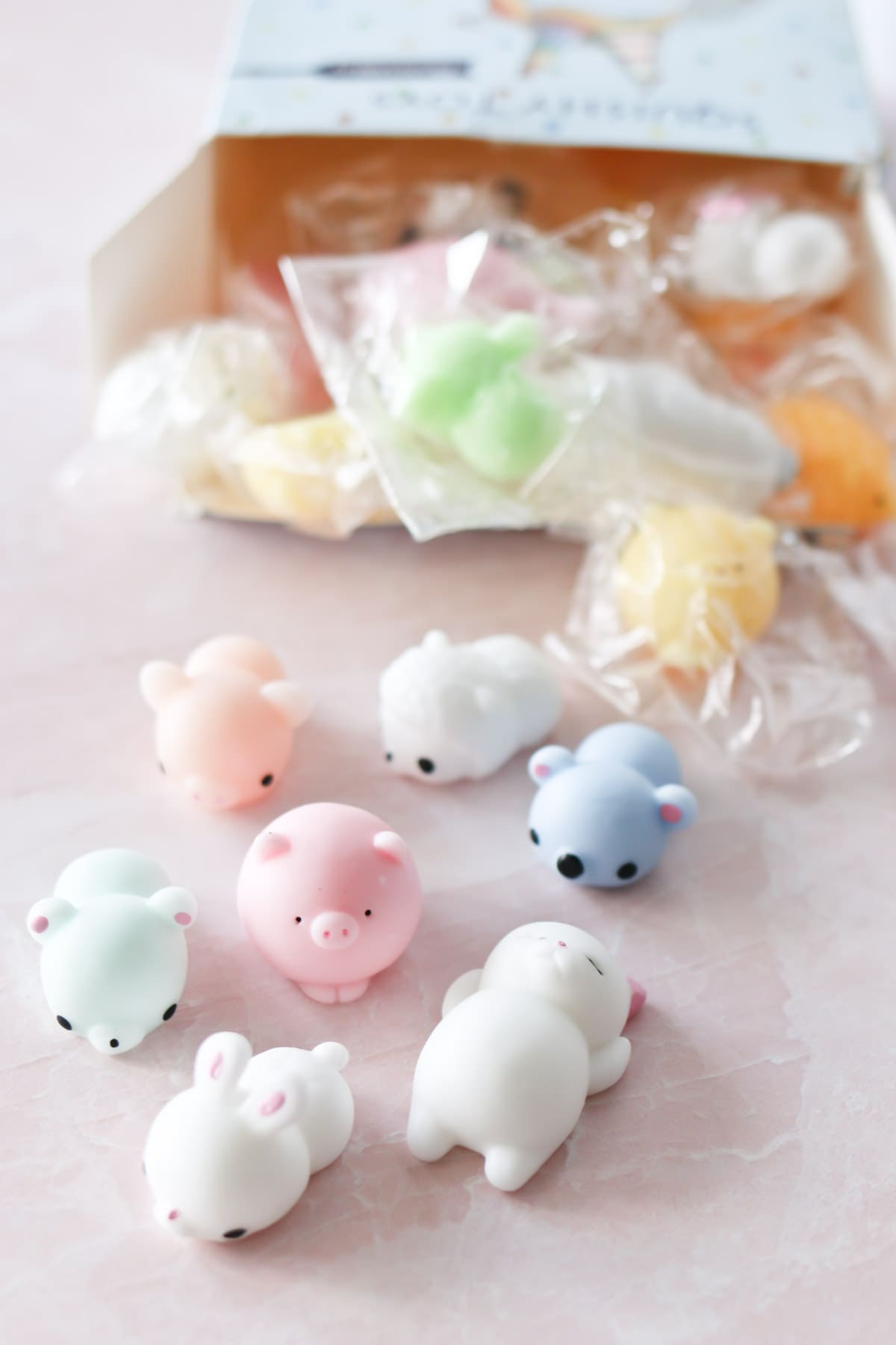 Squishy toys for class valentines