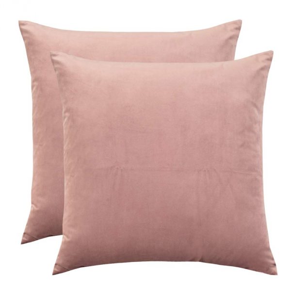pink velvet pillows