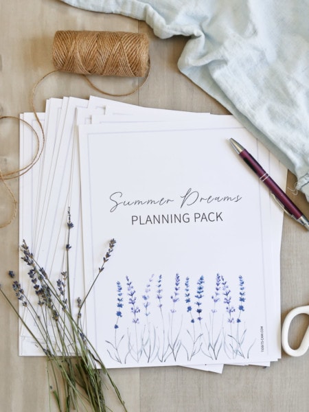 Summer Dreams Planning Pack - Free Printable