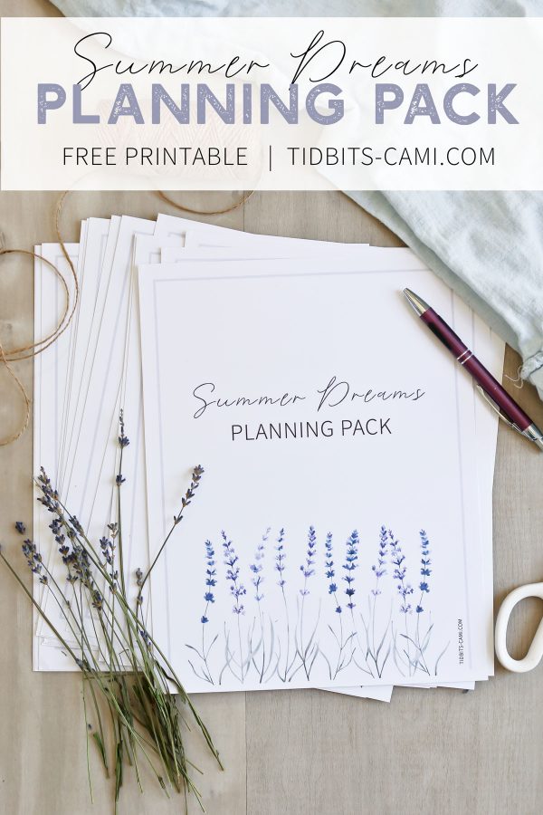Summer Dreams Planning Pack - Free Printable