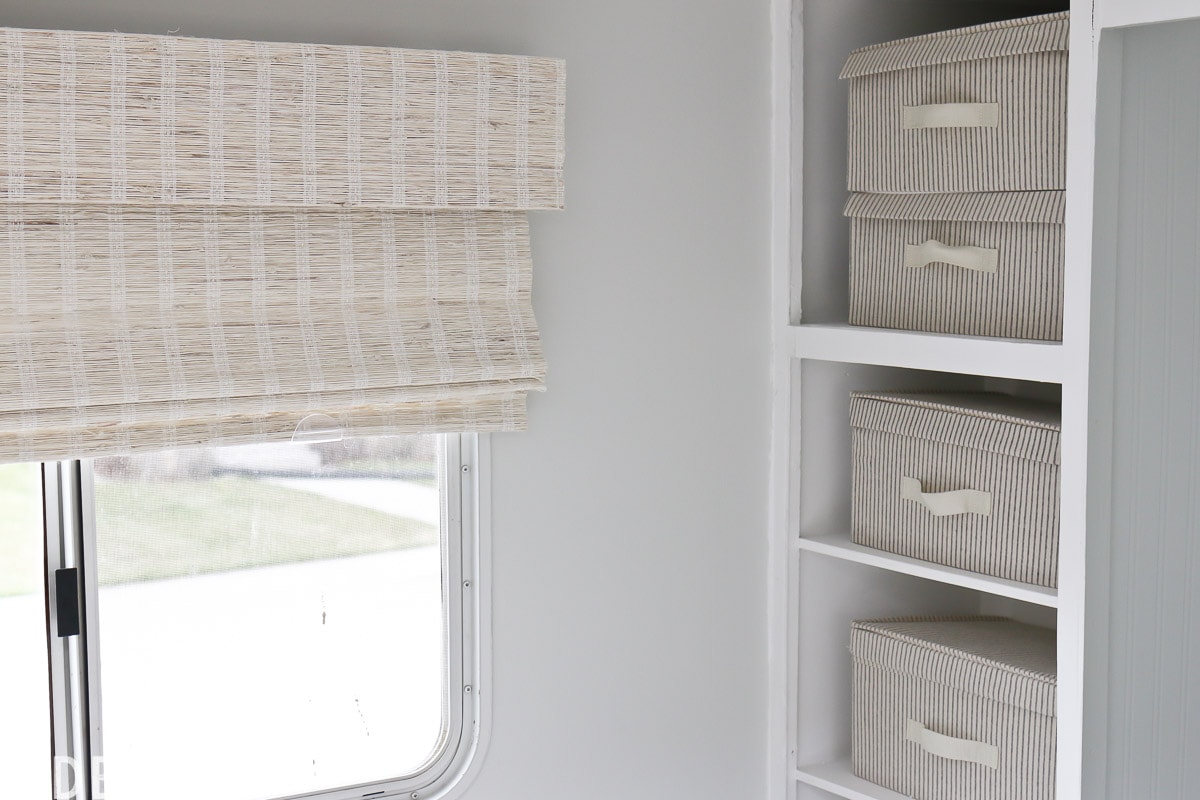 textured window shades for RV