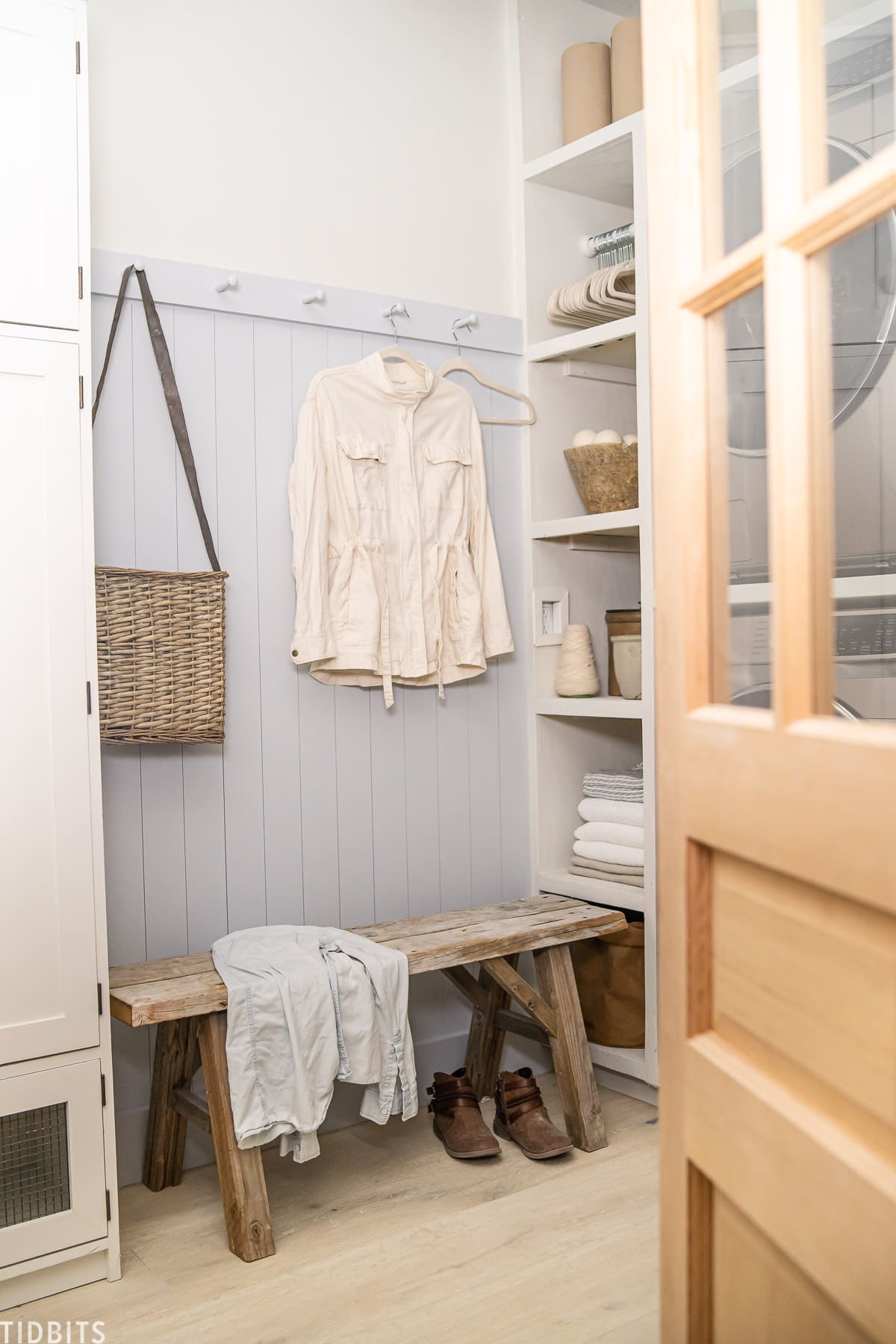 European Organic Inspired Laundry Room Design