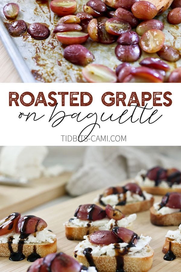 How to roast grapes for appetizer recipes.