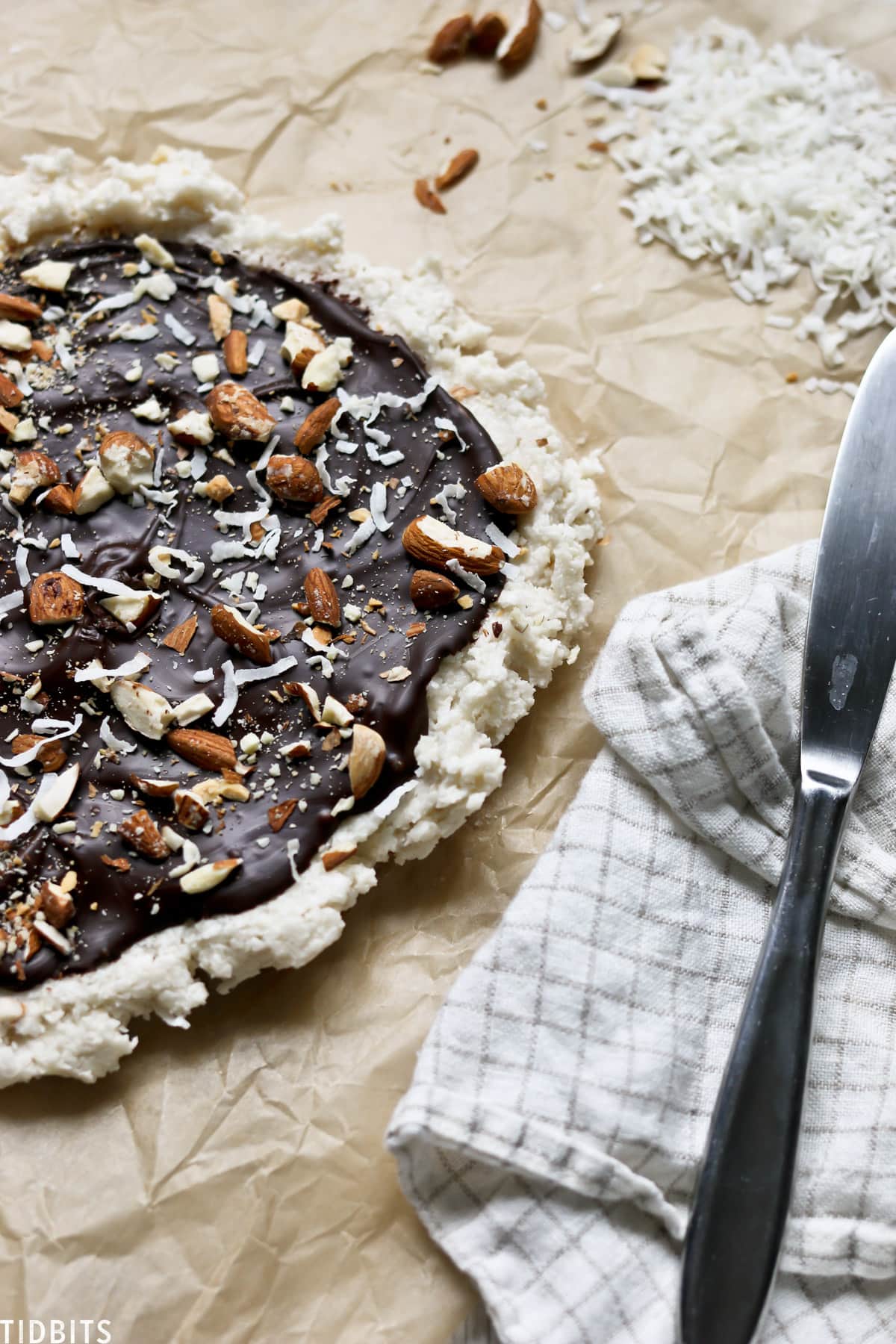 making delicious and healthy coconut bars