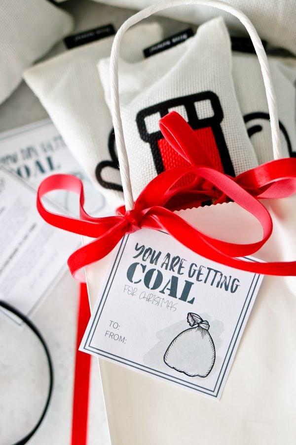 "Coal for Christmas" FREE Printable Gift Tag - Tidbits